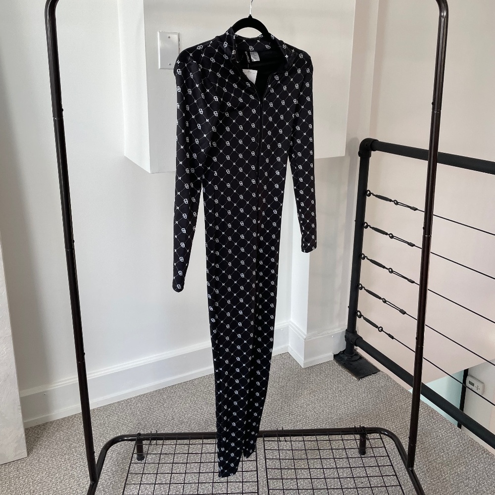 Black Monogram Jumpsuit